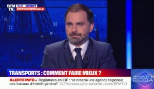 Île-de-France: pour Laurent Saint-Martin, "on ne peut pas dire que la révolution des transports promise en 2015 a eu lieu"