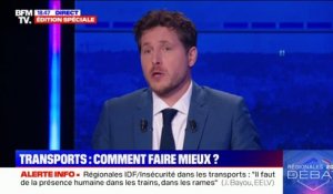 Régionales en Ile-de-France: pour Julien Bayou, la liaison "Charles de Gaulle Express" est "un projet de train pour les riches"