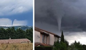 Ardèche : un tuba, une sorte de tornade qui ne touche pas le sol, a été aperçu pendant les orages