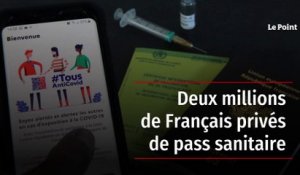Deux millions de Français privés de pass sanitaire