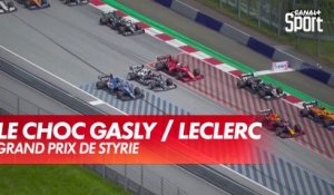 L'accrochage entre Gasly et Leclerc en palette - GP de Styrie