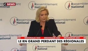 « Nous ne prendrons pas de région ce soir » : la réaction de Marine Le Pen à l'issue de ces élections régionales