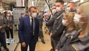 Inauguration d'une usine ultra moderne pour Emmanuel Macron