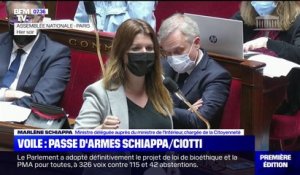 Port du voile: passe d'armes entre Éric Ciotti et Marlène Schiappa à l'Assemblée