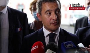 VIDEO. Darmanin à Châtellerault : "Depuis 2016, ici, il y a eu plus d'une dizaine de policiers supplémentaires"