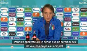 Quarts - Mancini veut affronter une Belgique "au complet"