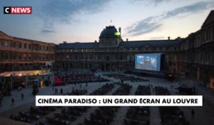 Cinéma Paradiso : un grand écran à ciel ouvert au Louvre