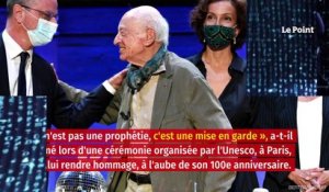 Edgar Morin appelle à prendre "conscience" des menaces sur notre existence