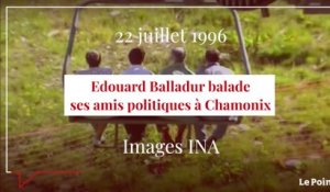 Juillet 1996 : Edouard Balladur balade ses amis politiques à Chamonix