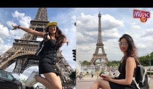 Harshika Poonacha Poses For Pics In Front Of Eiffel Tower, Paris