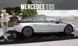 A bord de la Mercedes EQS, 100% électrique (2021)