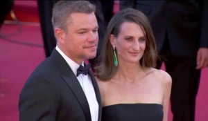 La montée des marches de Camille Cottin et Matt Damon pour le film 'Stillwater' - Cannes 2021