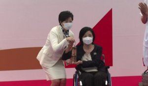 JO 2020: la flamme olympique est arrivée à Tokyo