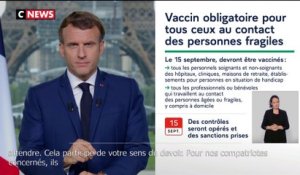 Emmanuel Macron : «Pour les personnels soignants et non soignants la vaccination sera rendue obligatoire»