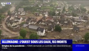 L'Ouest de l'Allemagne sous les eaux