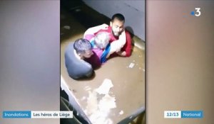 Inondations en Belgique : ils ont sauvé une vieille femme des eaux