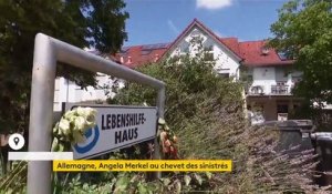 Allemagne : Angela Merkel s'est rendue auprès des sinistrés après les inondations meurtrières