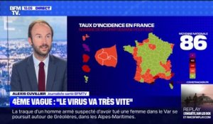 Covid-19: le taux d'incidence a bondi de 125% en une semaine en France