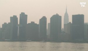 New York sous la fumée des feux qui ravagent l'ouest du pays