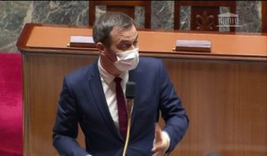 Olivier Véran aux députés: "J'aimerais que vous soyez aussi énervés quand vous voyez le virus monter que quand on essaye de le freiner"