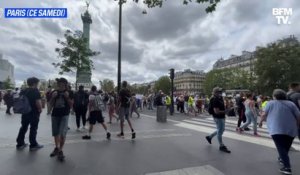 À Paris, une manifestation contre le pass sanitaire s'élance de la place de la Bastille