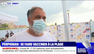 À Perpignan, un centre de vaccination a été installé à quelques minutes de la plage