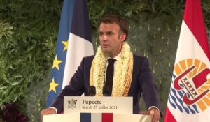 Essais nucléaires: Emmanuel Macron affirme que la France a "une dette" à l'égard de la Polynésie