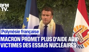 Polynésie française: Emmanuel Macron promet plus d'aide aux victimes des essais nucléaires