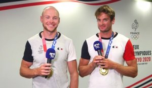 "C'est une médaille de potes": Matthieu Androdias et Hugo Boucheron racontent leur victoire en aviron aux JO de Tokyo