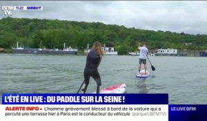 "L'été en live": faire du du stand-up paddle sur la Seine