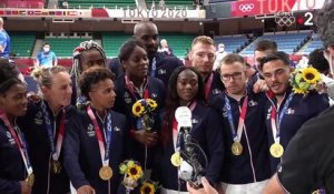 JO 2021 - Judo : Agbégnénou lance les Bleus, Riner assure, Léonie-Cysique les délivre... la folle journée des Français en finale par équipes mixtes