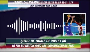 JO 2021 (Volley) : La France fait tomber la Pologne, la fin de match avec le son RM