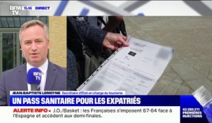 Pour Jean-Baptiste Lemoyne, les Français ayant reçu un vaccin à l'étranger homologué par l'UE "pourront profiter de leur été en France"
