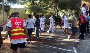 Le personnel hospitalier mobilisé dans l'hôpital de Martigues
