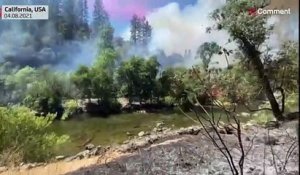 Californie : les flammes du Dixit Fire engloutissent une petite ville