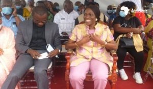 Simone Gbagbo chez le roi de Bonoua  lors de la "Simone Day"