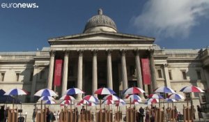 La national Gallery expose en plein air sur Trafalgar Square