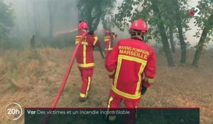 Incendie dans le Var : deux personnes ont perdu la vie, le feu est incontrôlable