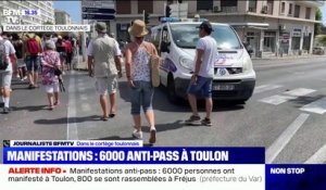 Pass sanitaire: 6000 personnes ont manifesté à Toulon, selon la préfecture de police