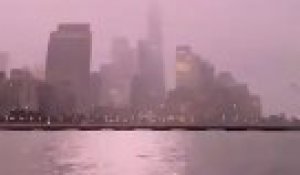 La foudre frappe le One World Trade Center avant que l'ouragan Henri ne touche terre