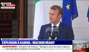 Emmanuel Macron évoque "plusieurs explosions" aux abords de l'aéroport Kaboul