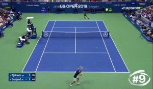 Le top 10 de Djokovic à l’US Open : Passing impossible, retour dantesque, coup de canon