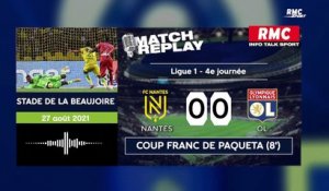Ligue 1 : Le goal replay de la première victoire de l’OL cette saison, face à Nantes (0-1)