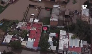 Mexique: les images de rues inondées après de fortes pluies dans la ville de Tlaquepaque
