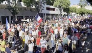 Une manifestation anti-pass sanitaire en cours à Marseille