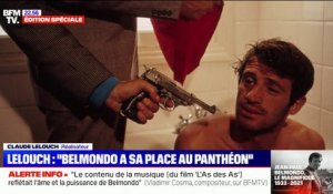 "C'était un héros devant la caméra et derrière la caméra": Claude Lelouch estime que Jean-Paul Belmondo mériterait d'entrer au Panthéon