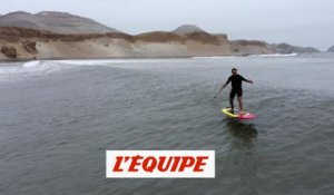 Laird Hamilton s'éclate en foil au Pérou sur une vague interminable - Adrénaline - Surf