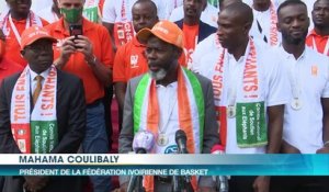 Afrobasket 2021 : Le Premier Ministre Patrick Achi reçoit les joueurs de retour à Abidjan