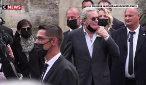 Alain Delon présent aux obsèques de Jean-Paul Belmondo