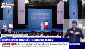 "Plus aucun Français n'ira mourir dans des guerres qui ne sont pas les nôtres": Marine Le Pen défend la sortie de la France du commandement intégré de l'OTAN